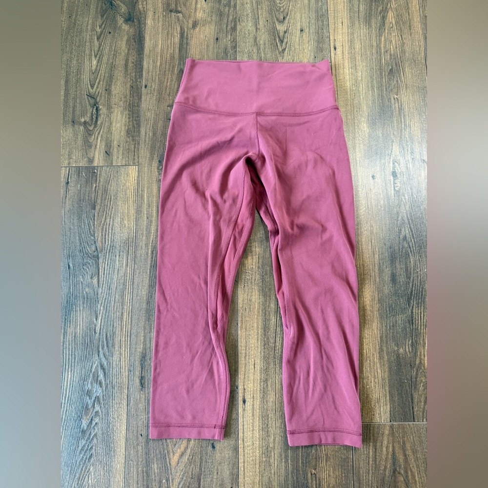 Lululemon Women's Capri Align Leggings Misty Merlot Size 6 High Rise - Picture 1 of 6